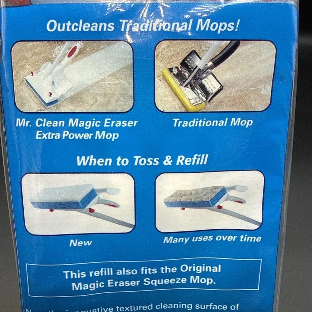 Mr. Clean Magic Eraser Universal Refill Squeeze Mop A - Fits Most‎ Squeeze Mops